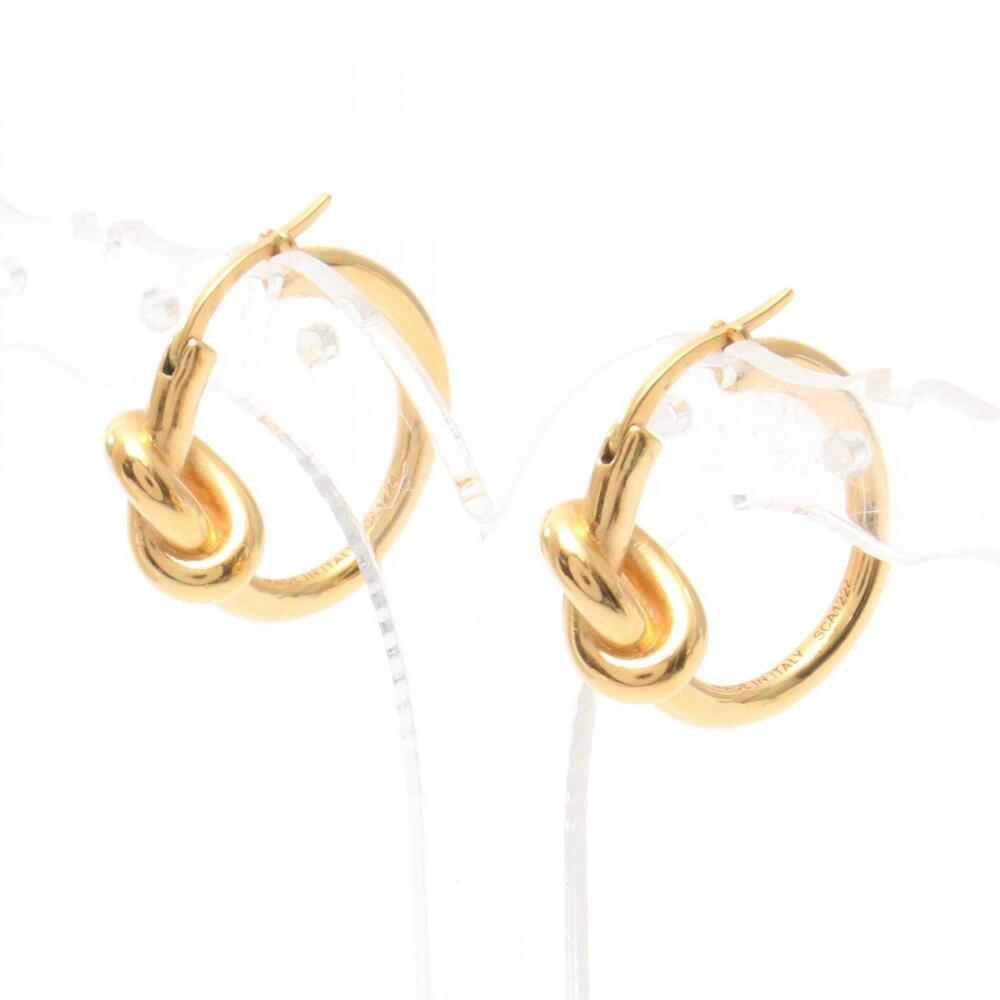Celine Knot Hoop Earrings Gold